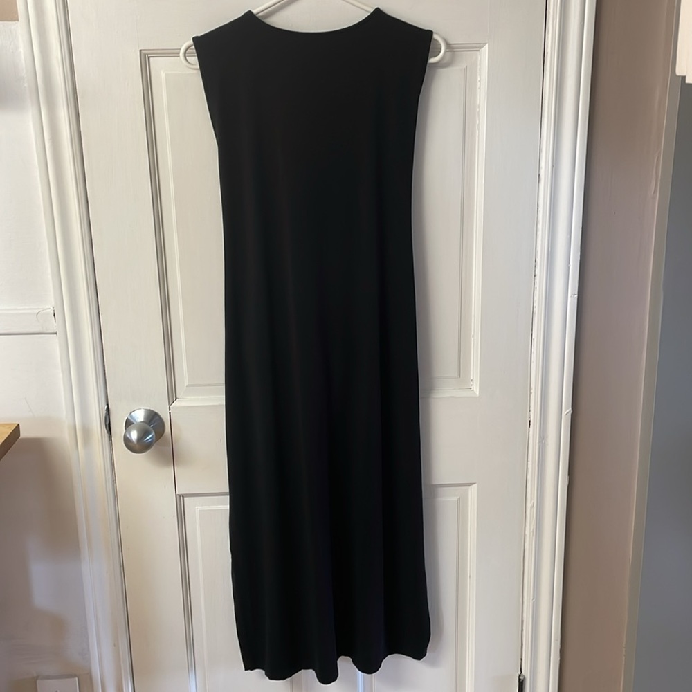 Eileen Fisher Stretch Jersey Knit Tie-Front Sleeveless Dress women’s size S - Picture 8 of 14